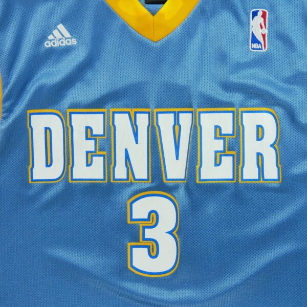 Maillot sans manches homme bleu clair Adidas Equipe Denver Nuggets QWE0489