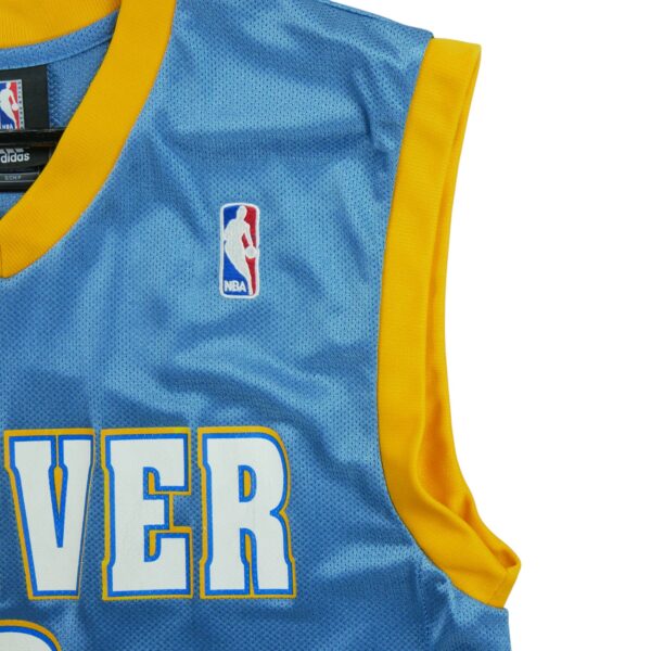 Maillot sans manches homme bleu clair Adidas Equipe Denver Nuggets QWE0489