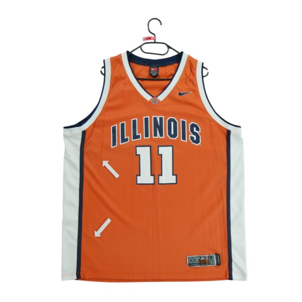 Maillot sans manches homme orange Nike Equipe Illinois QWE2302