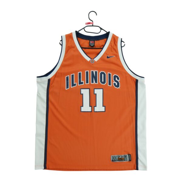 Maillot sans manches homme orange Nike Equipe Illinois QWE2302