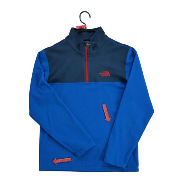 Pull polaires enfant manches longues bleu The North Face Col Montant QWE2100