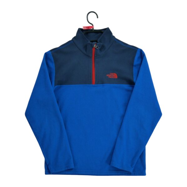 Pull polaires enfant manches longues bleu The North Face Col Montant QWE2100