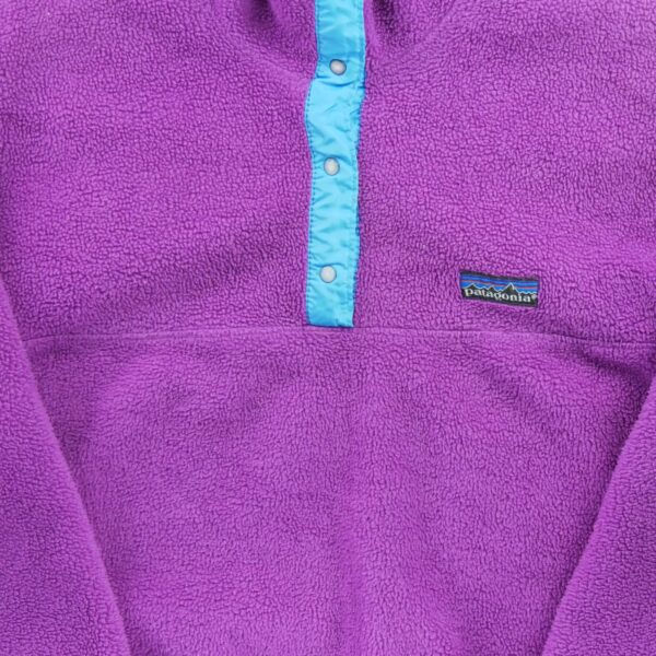 Pull polaires enfant manches longues violet Patagonia Col Montant QWE1156