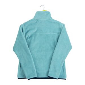 Pull polaires femme manches longues bleu clair Patagonia Col Montant QWE1327