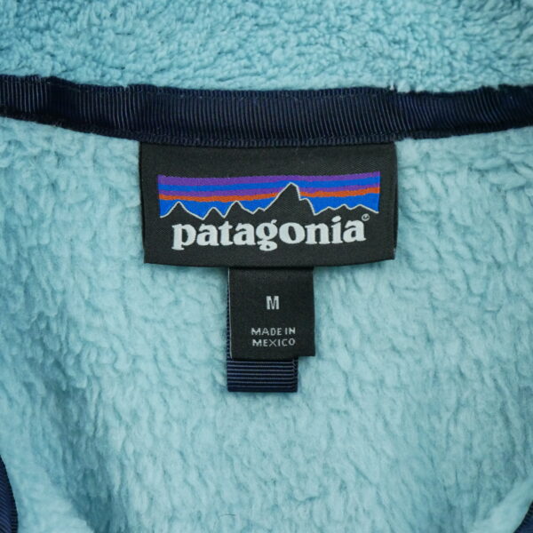 Pull polaires femme manches longues bleu clair Patagonia Col Montant QWE1327