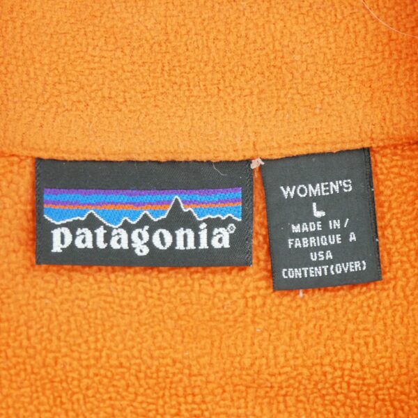 Pull polaires femme manches longues orange Patagonia Col Montant QWE1316