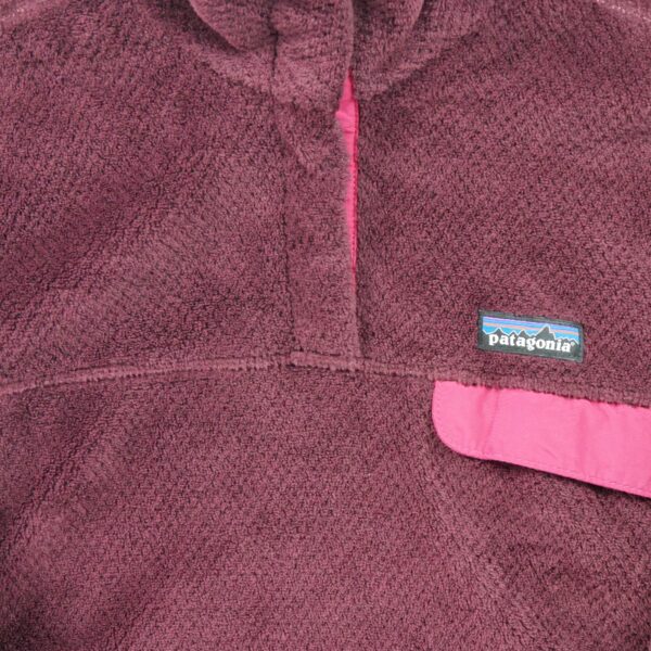 Pull polaires femme manches longues rose Patagonia Col Montant QWE3075