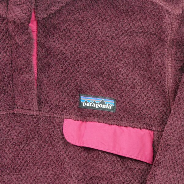 Pull polaires femme manches longues rose Patagonia Col Montant QWE3075