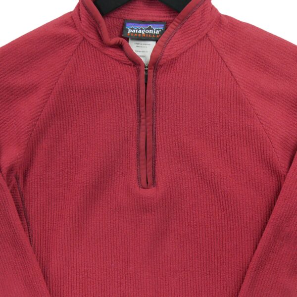 Pull polaires femme manches longues rouge Patagonia Col Montant QWE3593