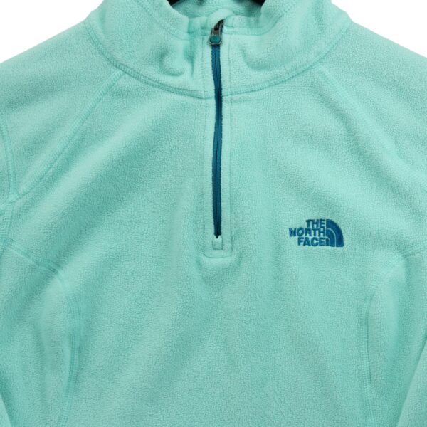 Pull polaires femme manches longues turquoise The North Face Col Montant QWE3054