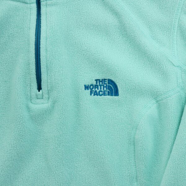 Pull polaires femme manches longues turquoise The North Face Col Montant QWE3054