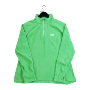 Pull polaires femme manches longues vert fluo The North Face Col Montant QWE3339