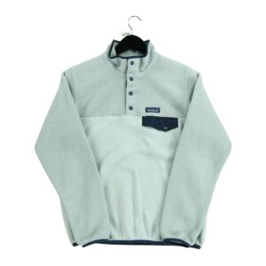 Pull polaires homme manches longues blanc Patagonia Col Montant QWE3315