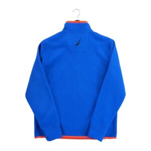 Pull polaires homme manches longues bleu Nautica Col Montant QWE3536