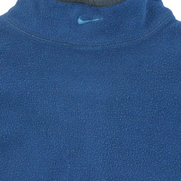 Pull polaires homme manches longues marine Nike Col Montant QWE1319