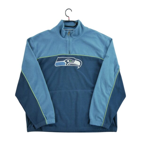 Pull polaires homme manches longues marine Reebok Col Montant Equipe Philadelphia Eagles QWE2076