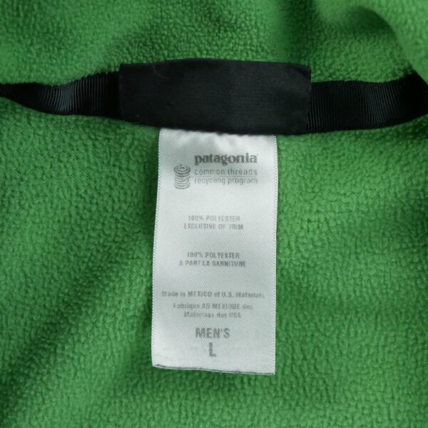 Pull polaires homme manches longues vert Patagonia Col Montant QWE1195