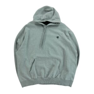 Sweat a capuche homme manches longues gris Champion Col Montant QWE0492