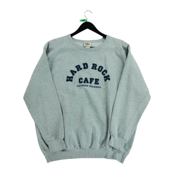 Sweat homme manches longues gris Hard Rock Cafe Col Rond QWE0220