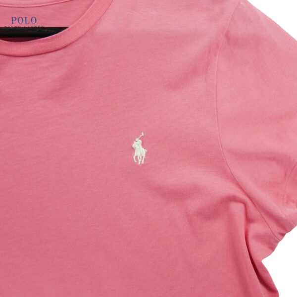 T shirt manches courtes femme corail Polo Ralph Lauren Col Rond QWE3333