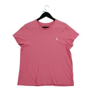 T shirt manches courtes femme corail Polo Ralph Lauren Col Rond QWE3333