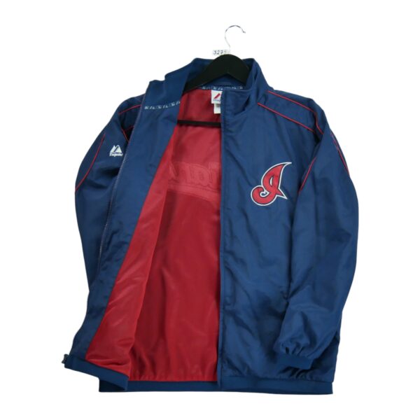 Veste legeres enfant manches longues marine Majestic Col Montant Equipe Cleveland Guardians QWE3279