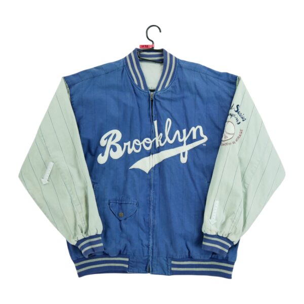 Veste legeres homme manches longues gris MLB Col Rond Equipe Los Angeles Dodgers QWE2239