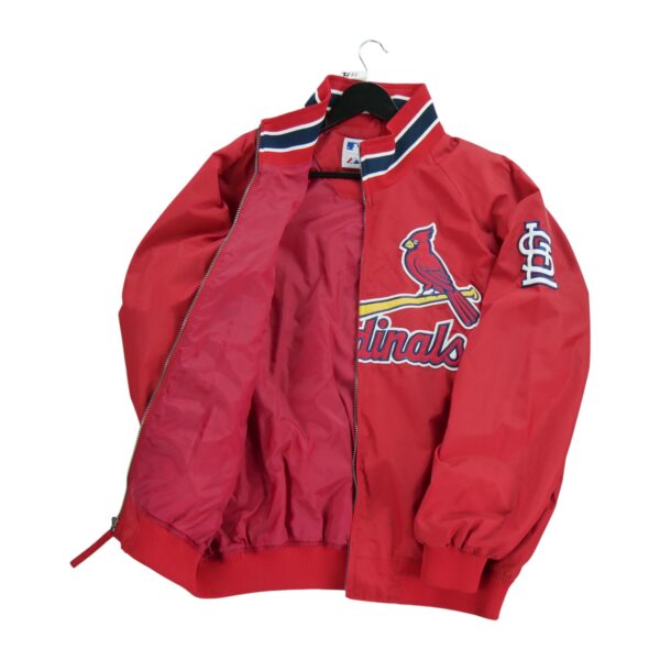 Veste legeres homme manches longues rouge Majestic Col Montant Equipe Saint Louis Cardinals QWE3711