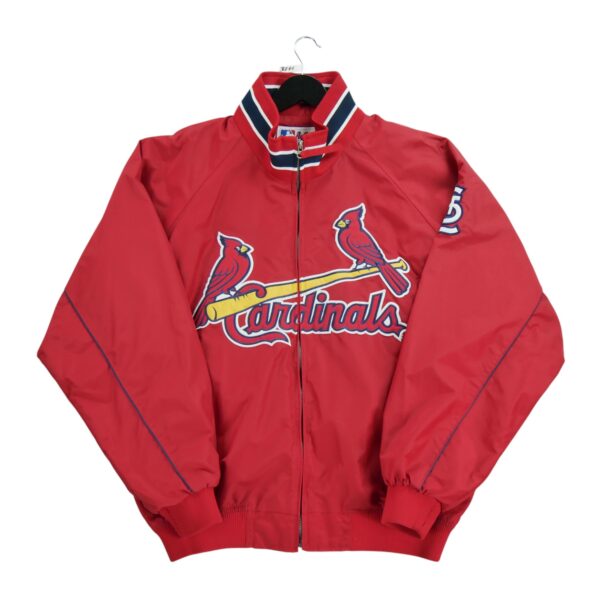 Veste legeres homme manches longues rouge Majestic Col Montant Equipe Saint Louis Cardinals QWE3711