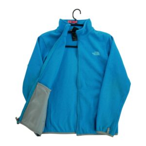 Veste polaires enfant manches longues turquoise The North Face Col Montant QWE2032