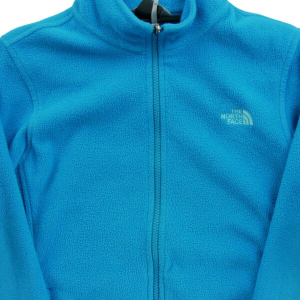 Veste polaires enfant manches longues turquoise The North Face Col Montant QWE2032