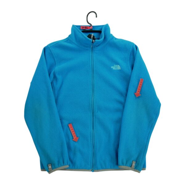 Veste polaires enfant manches longues turquoise The North Face Col Montant QWE2032