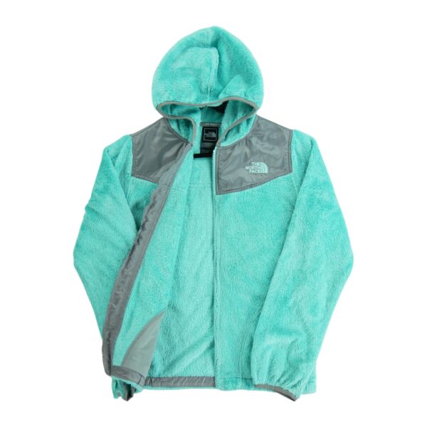 Veste polaires enfant manches longues turquoise The North Face Col Rond QWE3718