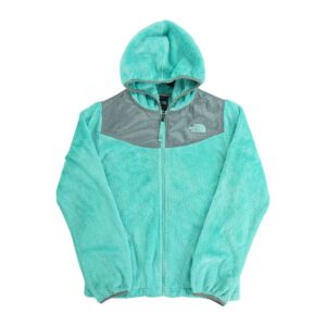 Veste polaires enfant manches longues turquoise The North Face Col Rond QWE3718