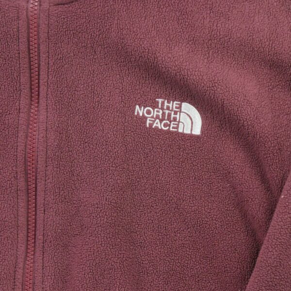 Veste polaires femme manches longues bordeaux The North Face Col Montant QWE0603