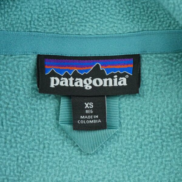 Veste polaires femme manches longues turquoise Patagonia Col Montant QWE3027