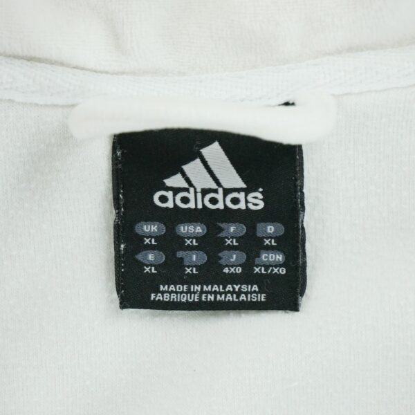 Veste polaires homme manches longues blanc Adidas Col Montant QWE2014