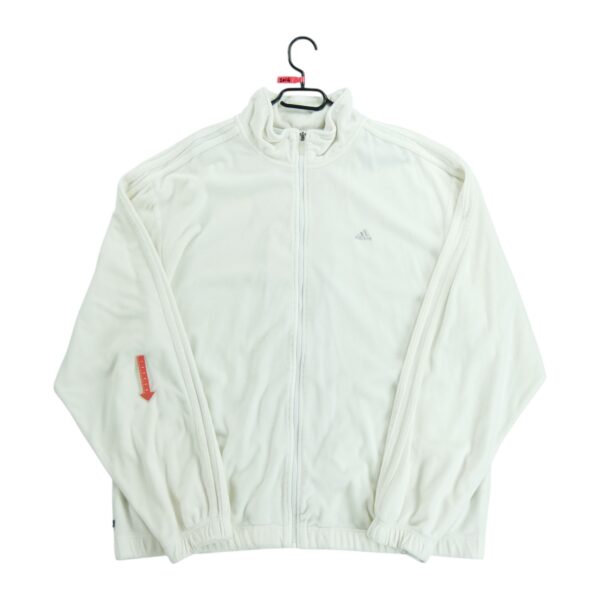 Veste polaires homme manches longues blanc Adidas Col Montant QWE2014