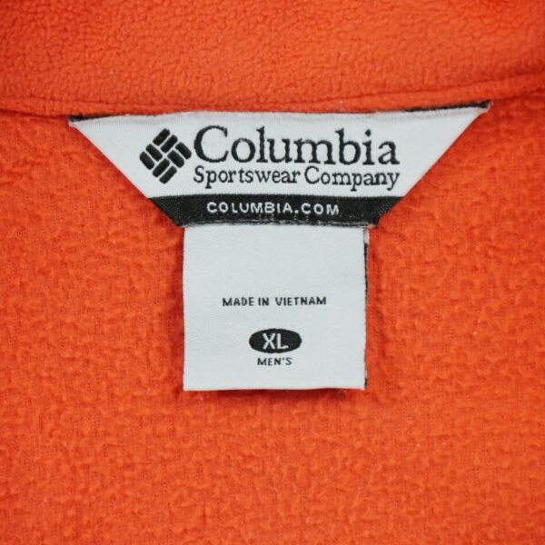 Veste polaires homme manches longues orange Columbia Col Montant QWE3323