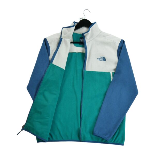 Veste polaires homme manches longues turquoise The North Face Col Montant QWE3876