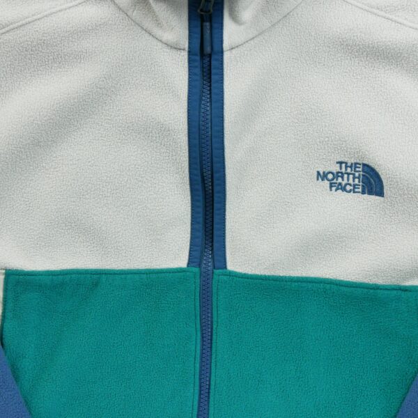 Veste polaires homme manches longues turquoise The North Face Col Montant QWE3876