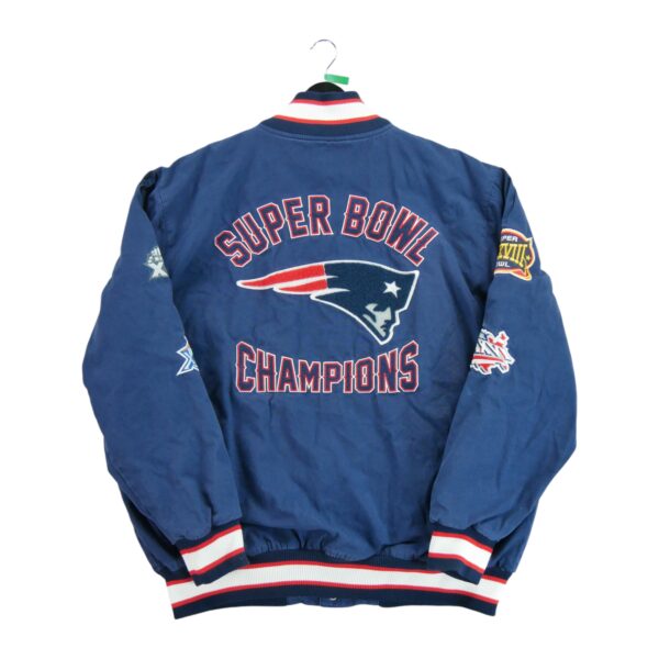 Blouson homme manches longues marine NFL Team Apparel Equipe New England Patriots QWE0585