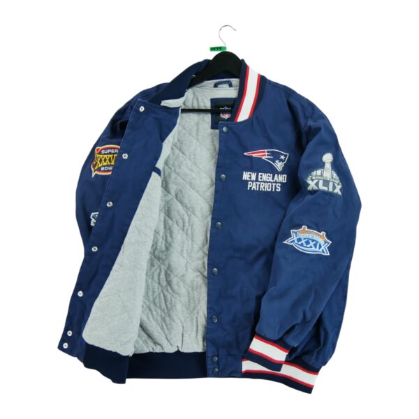 Blouson homme manches longues marine NFL Team Apparel Equipe New England Patriots QWE0585