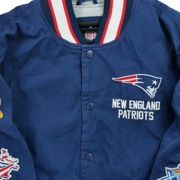 Blouson homme manches longues marine NFL Team Apparel Equipe New England Patriots QWE0585