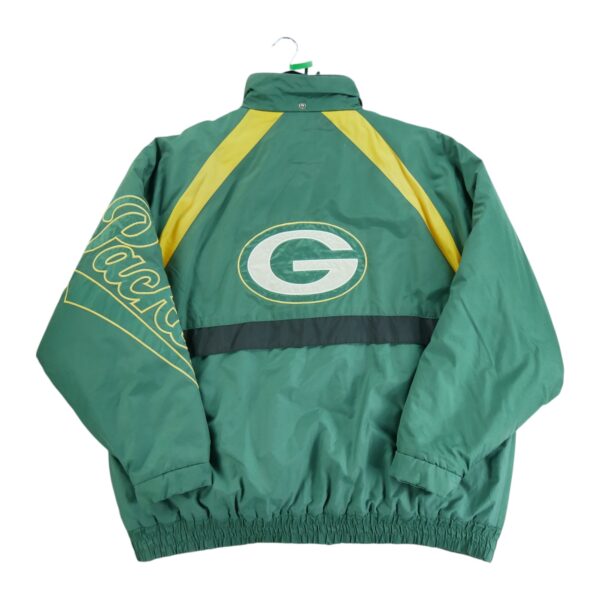 Blouson homme manches longues vert Logo 7 Col Montant Equipe Green Bay Packers QWE0191