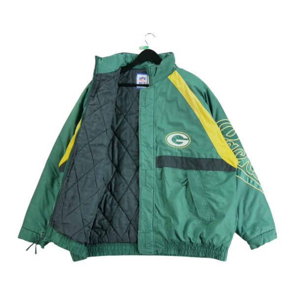 Blouson homme manches longues vert Logo 7 Col Montant Equipe Green Bay Packers QWE0191