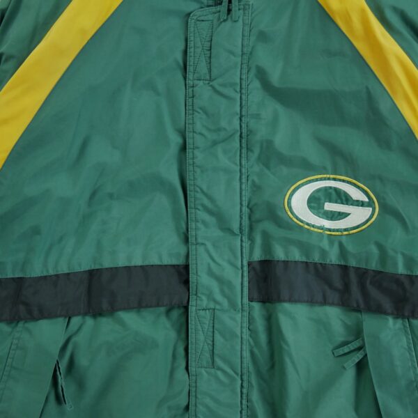 Blouson homme manches longues vert Logo 7 Col Montant Equipe Green Bay Packers QWE0191