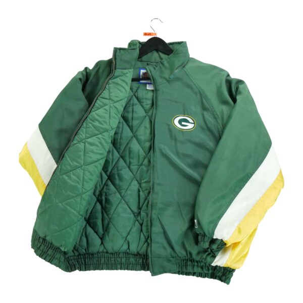 Blouson homme manches longues vert Logo 7 Col Montant Equipe Green Bay Packers QWE2405