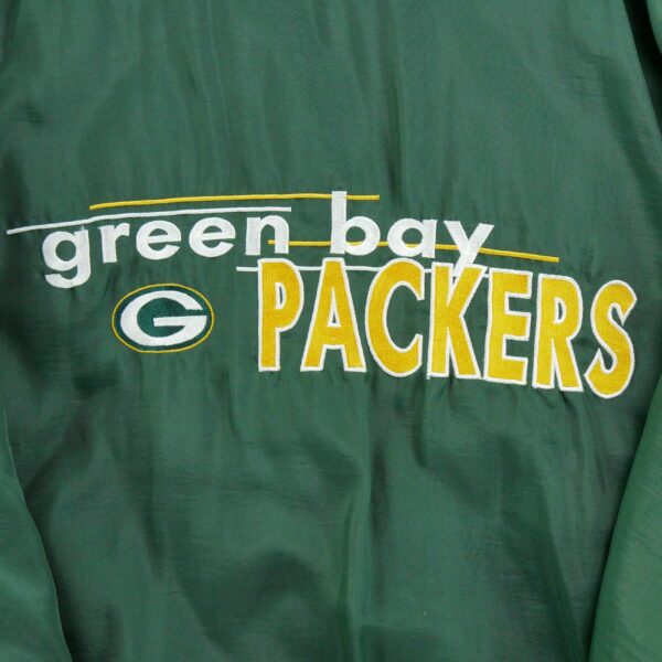 Blouson homme manches longues vert Logo 7 Col Montant Equipe Green Bay Packers QWE2405