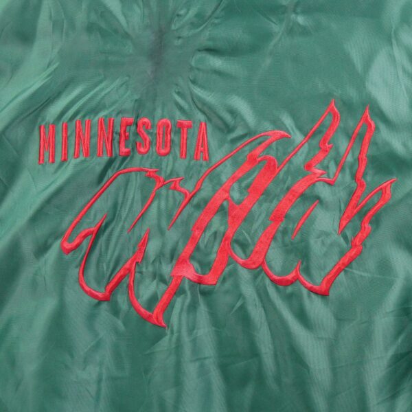 Blouson homme manches longues vert NHL Col Montant Equipe Minnesota Wild QWE2024